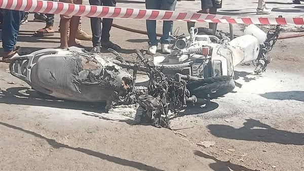 السيطرة على حريق دراجتين ناريتين بحي الأربعين في السويس