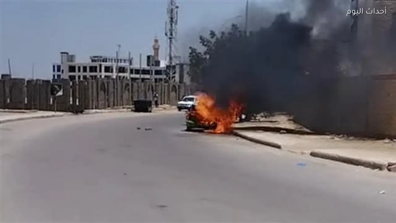 دون إصابات.. حريق يلتهم تاكسي أجرة في مدينة السادات بالمنوفية