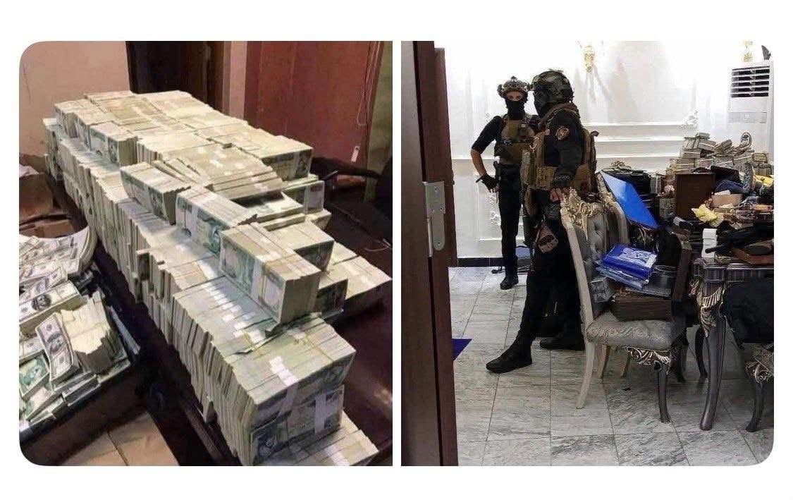 العثور على 57 مليون دولار و27 كجم ذهب في منزل نائبة عراقية