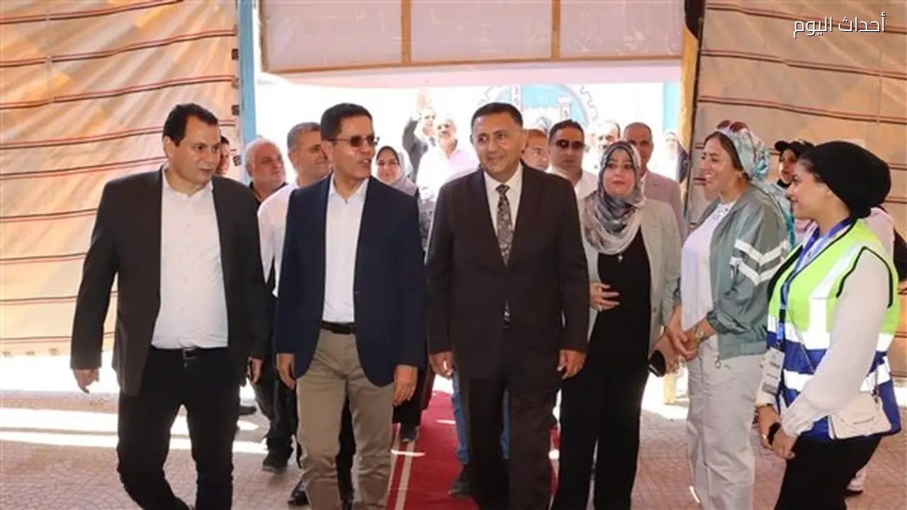 محافظ القليوبية ورئيس جامعة بنها يفتتحان القافلة التنموية الشاملة في قرية طحلة