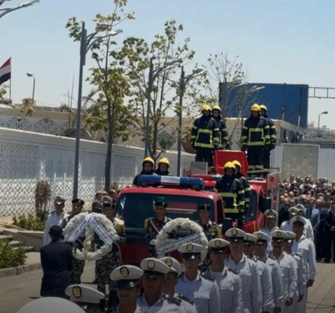 تشييع جنازة اللواء الدكتور محمد الشربينى مدير الإدارة العامة للحماية المدنية بالقاهرة (3)