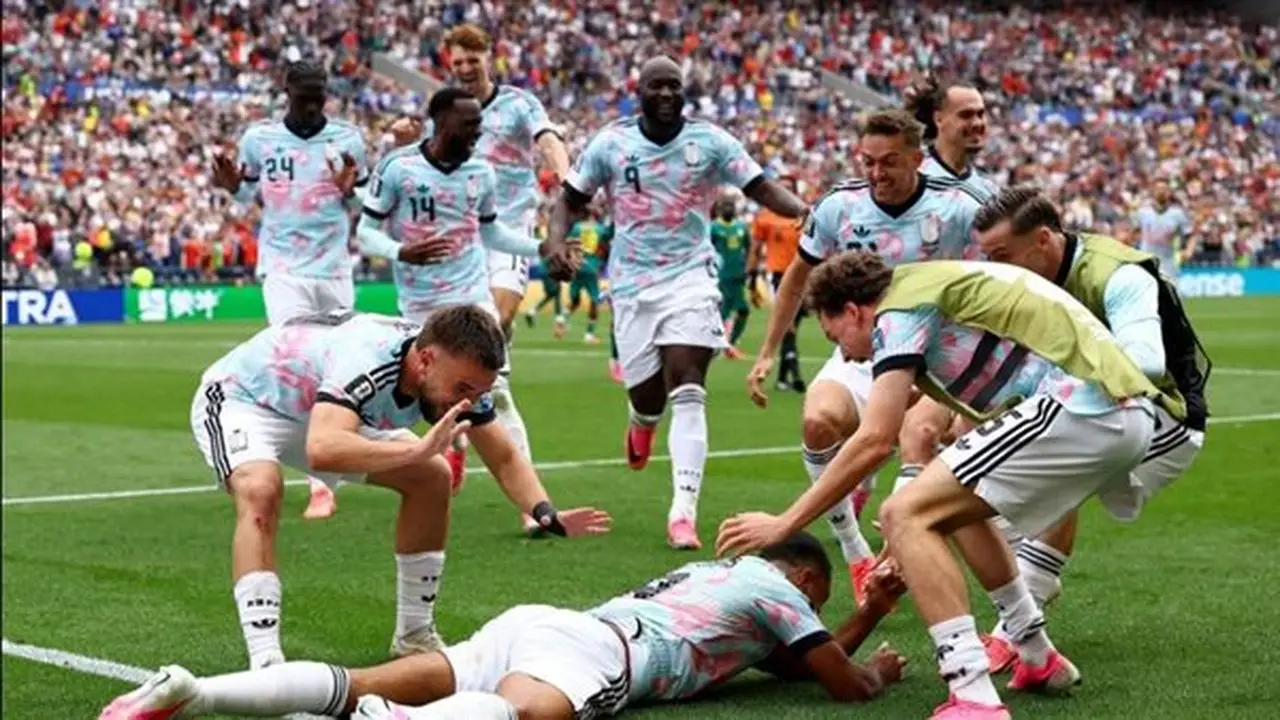 منتخب بلجيكا يهزم أمريكا ويستعرض برقصته المفضلة بعد فضيحة الفيفا (فيديو)
