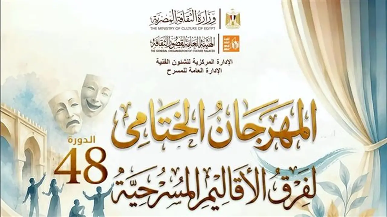 ختام الدورة الثامنة والأربعين لمهرجان فرق الأقاليم المسرحية اليوم