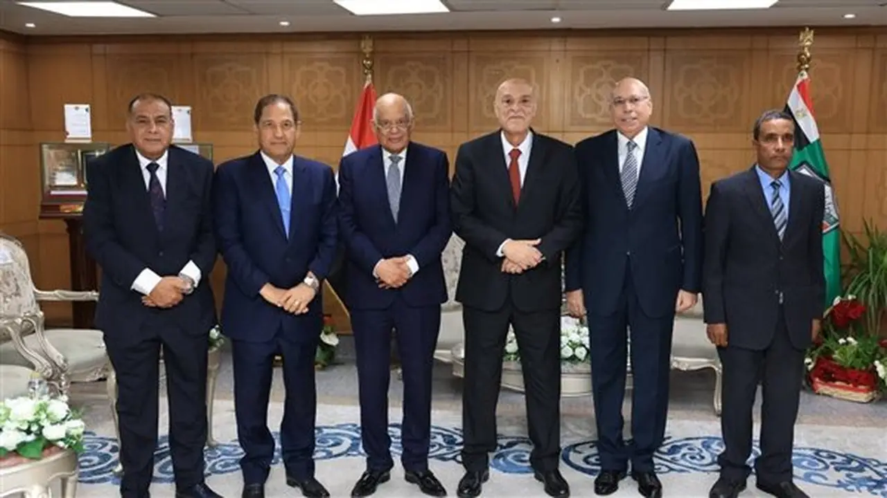 زيارة تهنئة لرئيس هيئة قضايا الدولة من علي عبد العال وأحمد ضيف