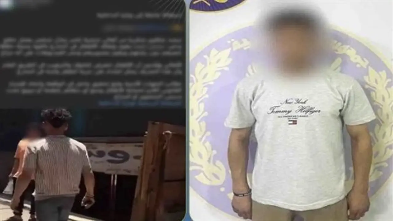 حلاق يرهب الأطفال في الشارع للترويج لمحله بمنشأة ناصر