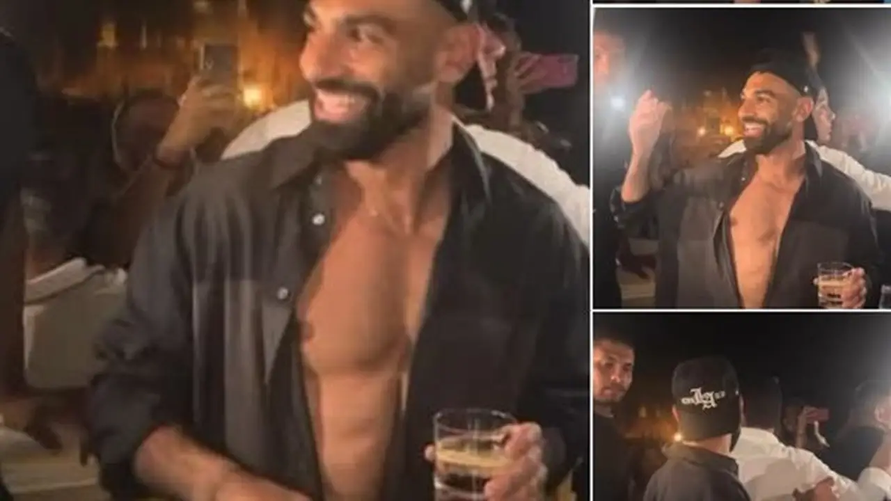 محمد صلاح يحتفل بإنجاز منتخب مصر برقصة على أنغام “ولا أي كلام” في العلمين (فيديو)