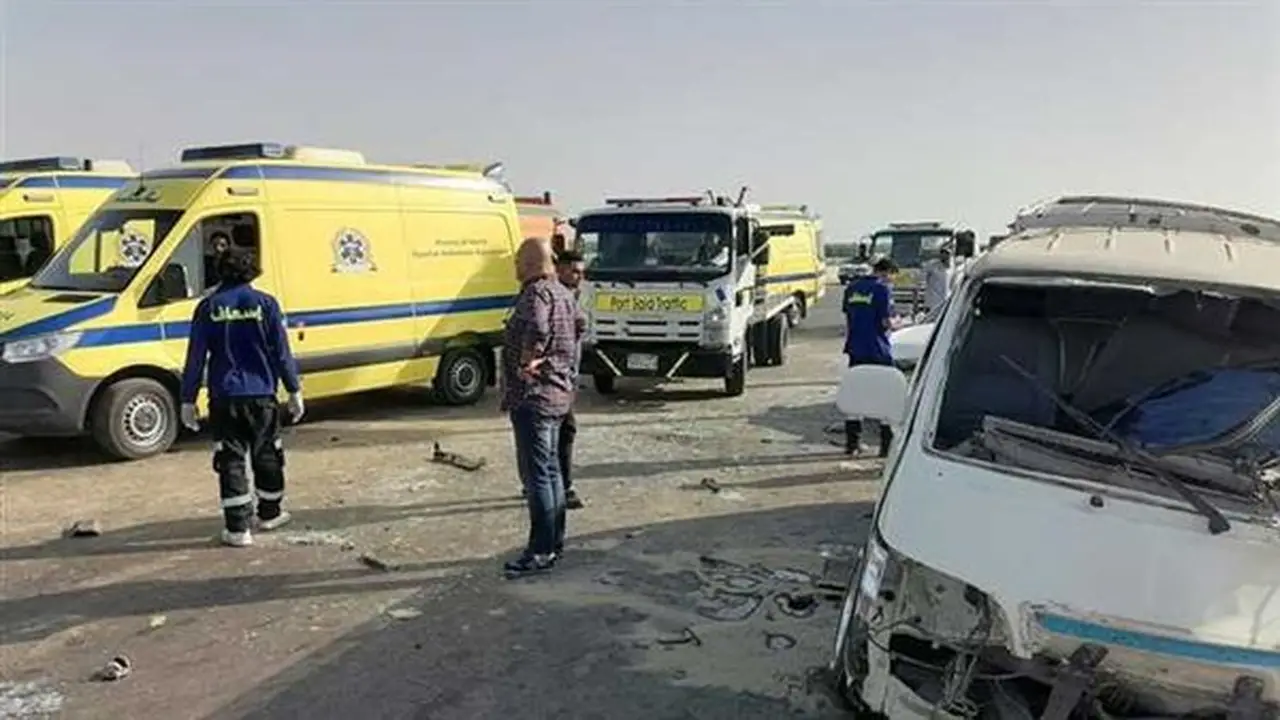 مصرع شخصين في حادث تصادم موتوسيكل وسيارة على طريق الدير بالقليوبية