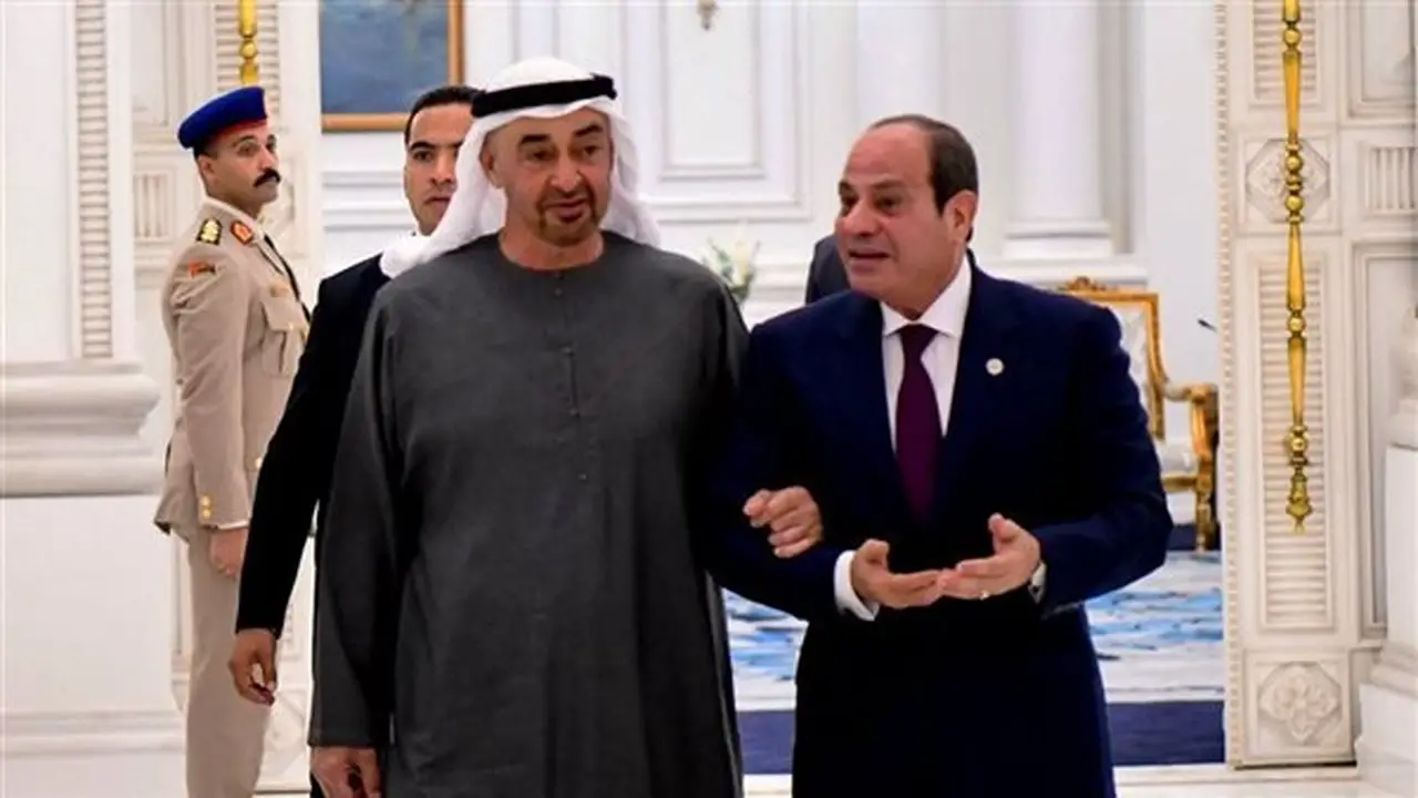 بن زايد يشيد بالعلاقات الأخوية مع السيسي خلال زيارة لمصر