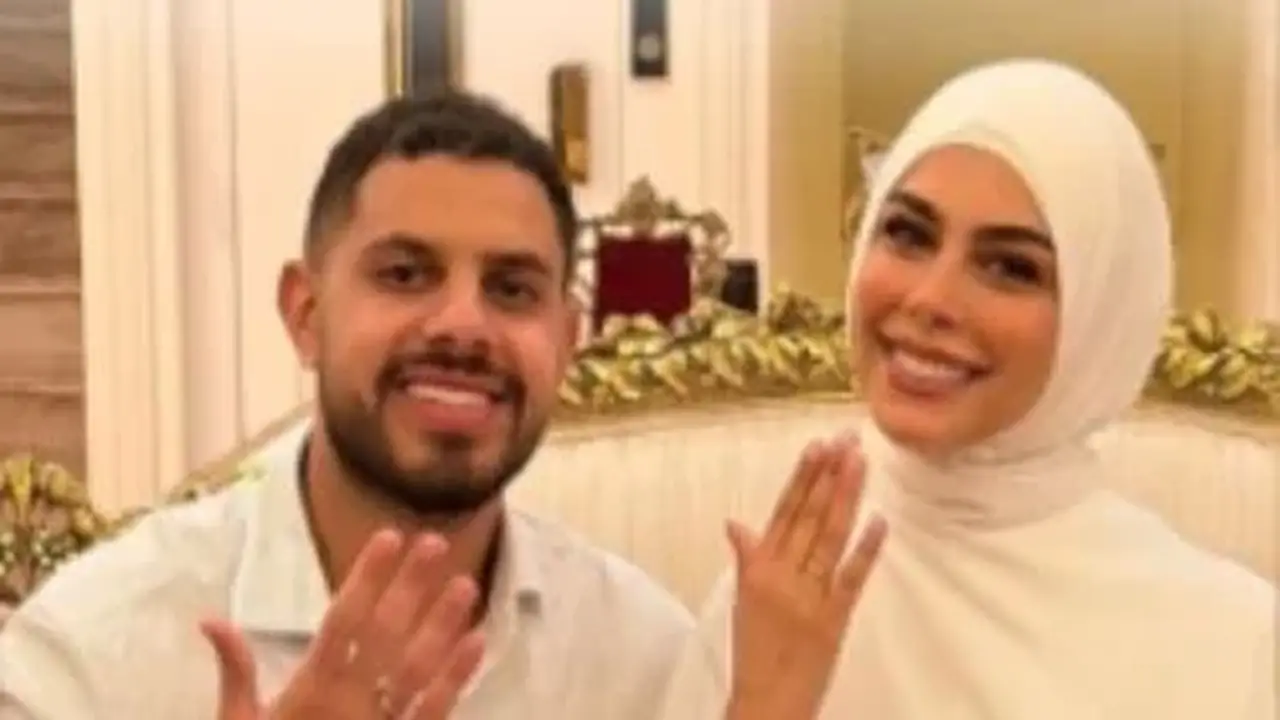 محمد شوبير يحتفل بخطوبته على النائبة سجى عمرو هندي وسط أجواء عائلية