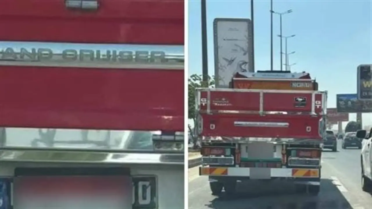 ضبط سائق سيارة نقل قام بطمس اللوحات المعدنية للتهرب من المخالفات المرورية في الفيوم