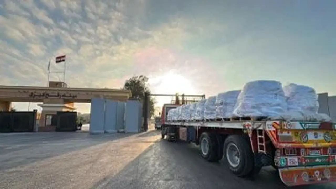 الهلال الأحمر المصري يرسل 2797 طناً من المساعدات الغذائية والطبية إلى غزة