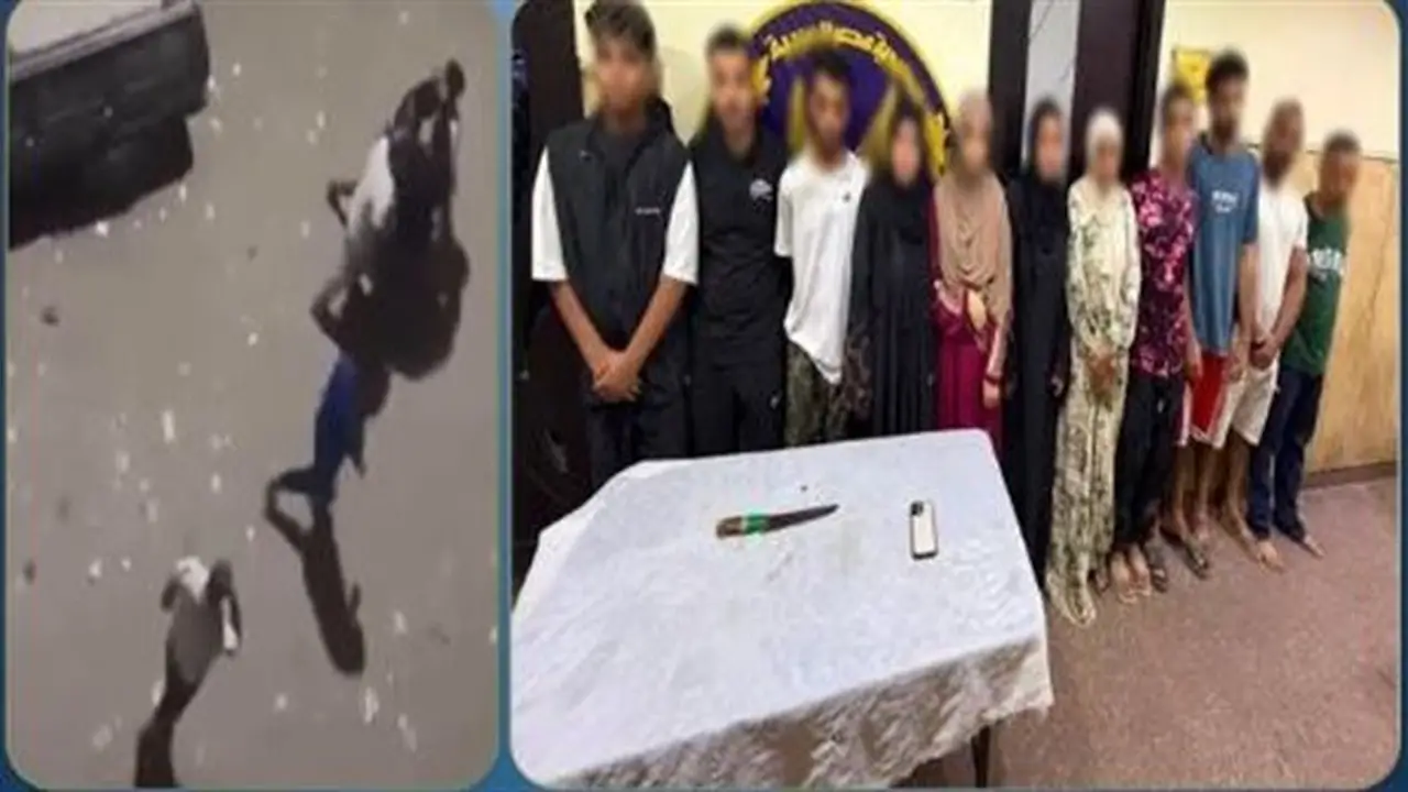 مشاجرة بالأسلحة البيضاء في شبرا الخيمة بسبب خلافات الجيرة (فيديو)