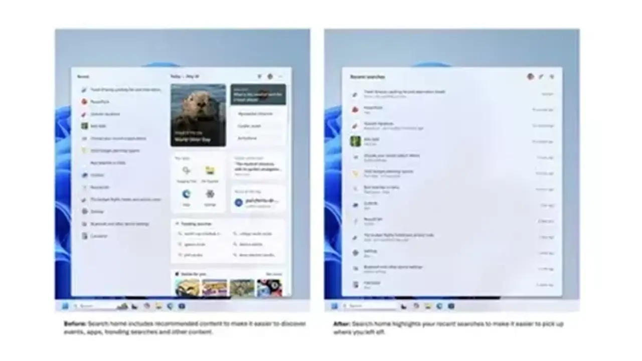 مايكروسوفت تعزز مربع البحث في ويندوز 11 بتصميم مبسط ونتائج أكثر دقة