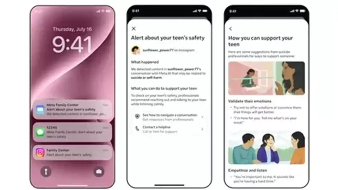 ميتا تُنبه أولياء الأمور عند مناقشة المراهقين لمواضيع إيذاء النفس مع Meta AI