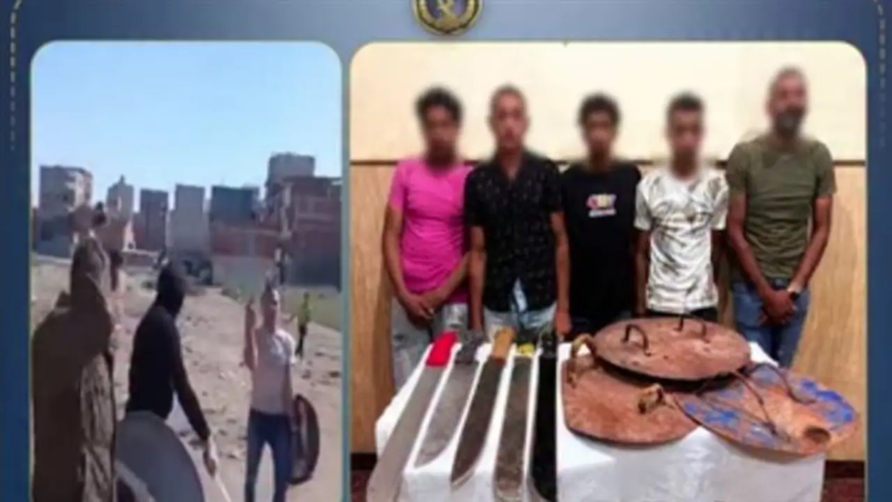 الإسكندرية: ضبط 5 أشخاص بتهمة البلطجة بعد ظهورهم في فيديو بأسلحة بيضاء