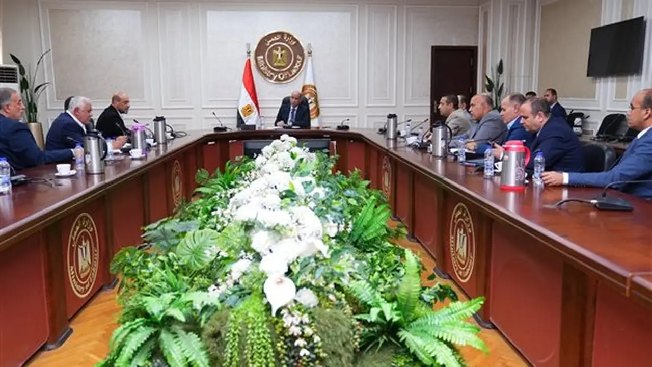 وزير العمل يناقش تحديات قطاع الغزل والنسيج مع رابطة مصانع المحلة