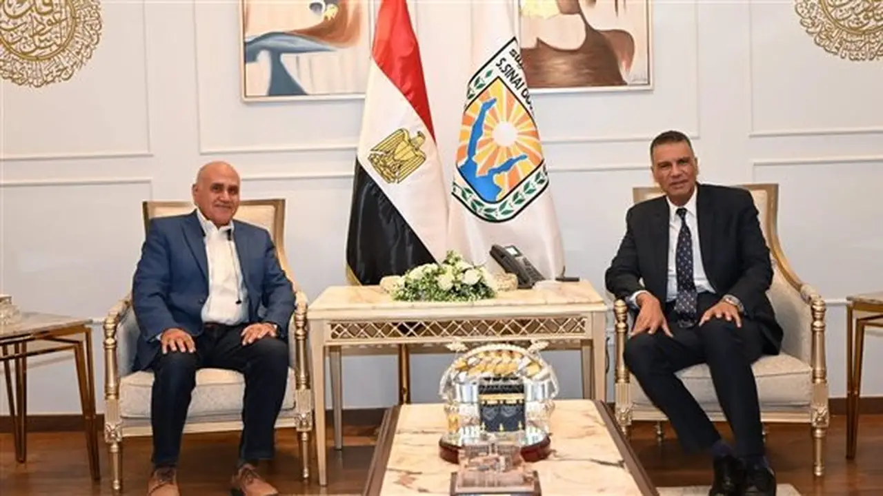 محافظ جنوب سيناء يستقبل رئيس جهاز تعمير سيناء لمتابعة مشروعات الخطة الاستثمارية