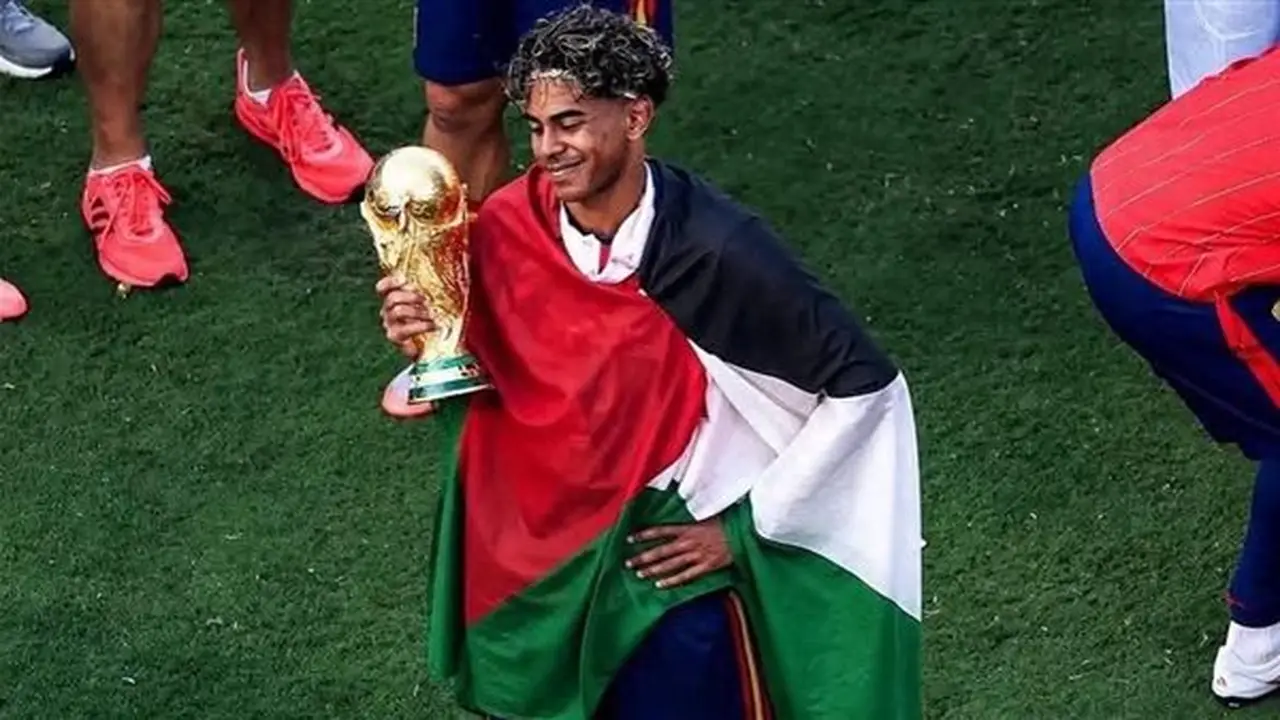 توضيح حول صورة لامين يامال بعلم فلسطين في نهائي كأس العالم 2026