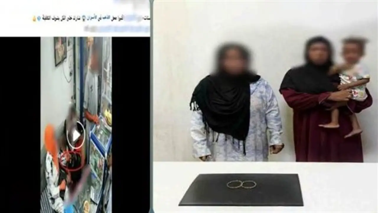 كاميرات المراقبة تكشف تفاصيل سرقة سيدتين لمحل ذهب في أسوان