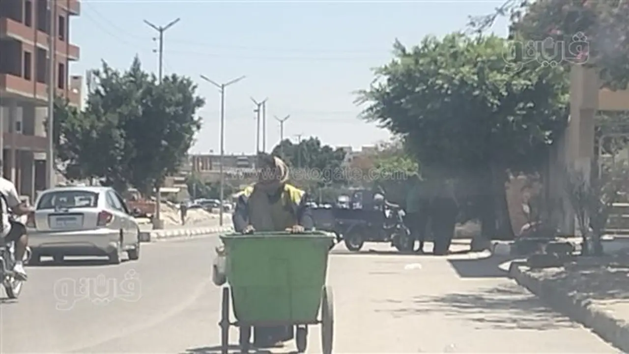 عمال النظافة في الإسماعيلية: تحديات العمل تحت حرارة تتجاوز الـ40 درجة (صور)