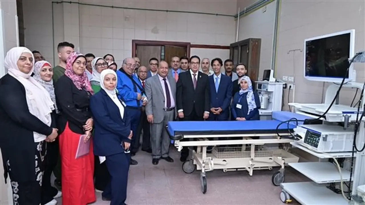 افتتاح وحدة مناظير الجهاز الهضمي بجامعة القاهرة ورئيس الجامعة يتابع تطوير مستشفى الطلبة
