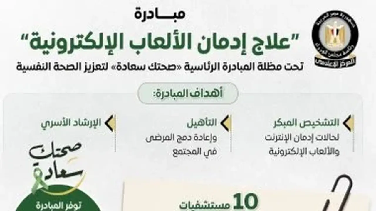 مجلس الوزراء يبرز تفاصيل مبادرة علاج إدمان الألعاب الإلكترونية