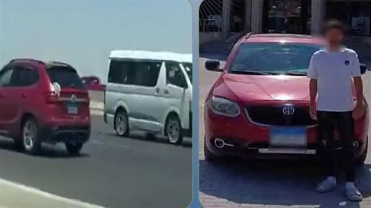 ضبط قائد مركبة سار عكس الاتجاه بالشرقية بعد مقطع فيديو متداول