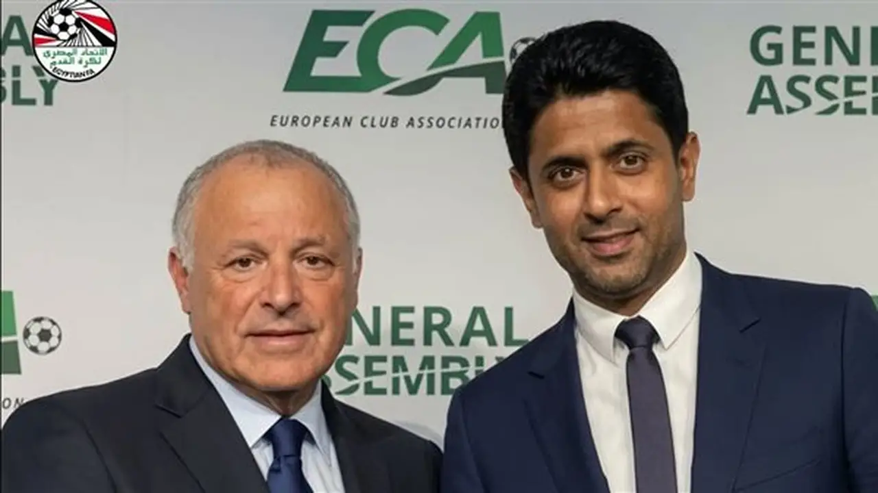 ناصر الخليفي يهنئ هاني أبو ريدة بتأهل منتخب مصر إلى دور الـ 16 في كأس العالم 2026