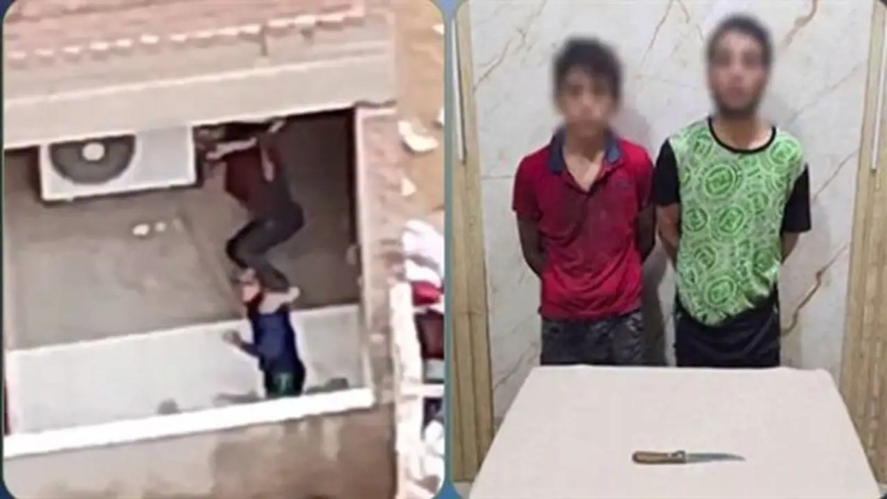 كاميرا هاتف تكشف محاولة سرقة تكييف في المحلة وتؤدي إلى القبض على عاطلين (فيديو)