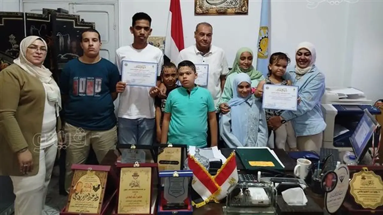 تكريم أبطال الكاراتيه التقليدي من مبادرة «قادرون باختلاف» في مطروح