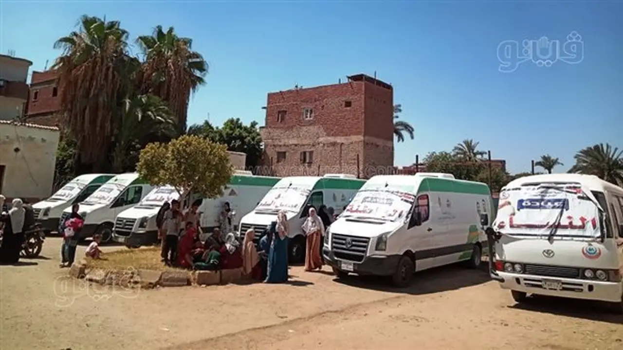 قافلة طبية مجانية لغير القادرين في قرى مركز إطسا بالفيوم