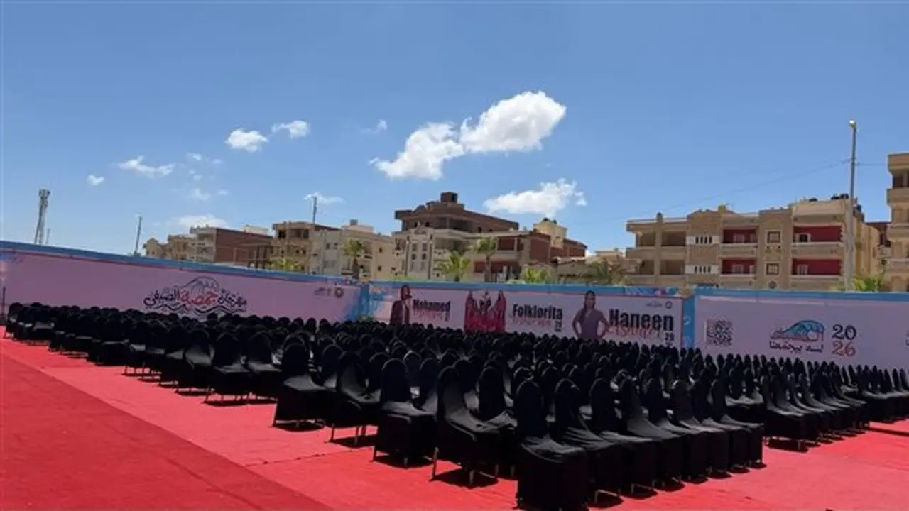 اللمسات الأخيرة استعدادًا لمهرجان جمصة الصيفي 2026