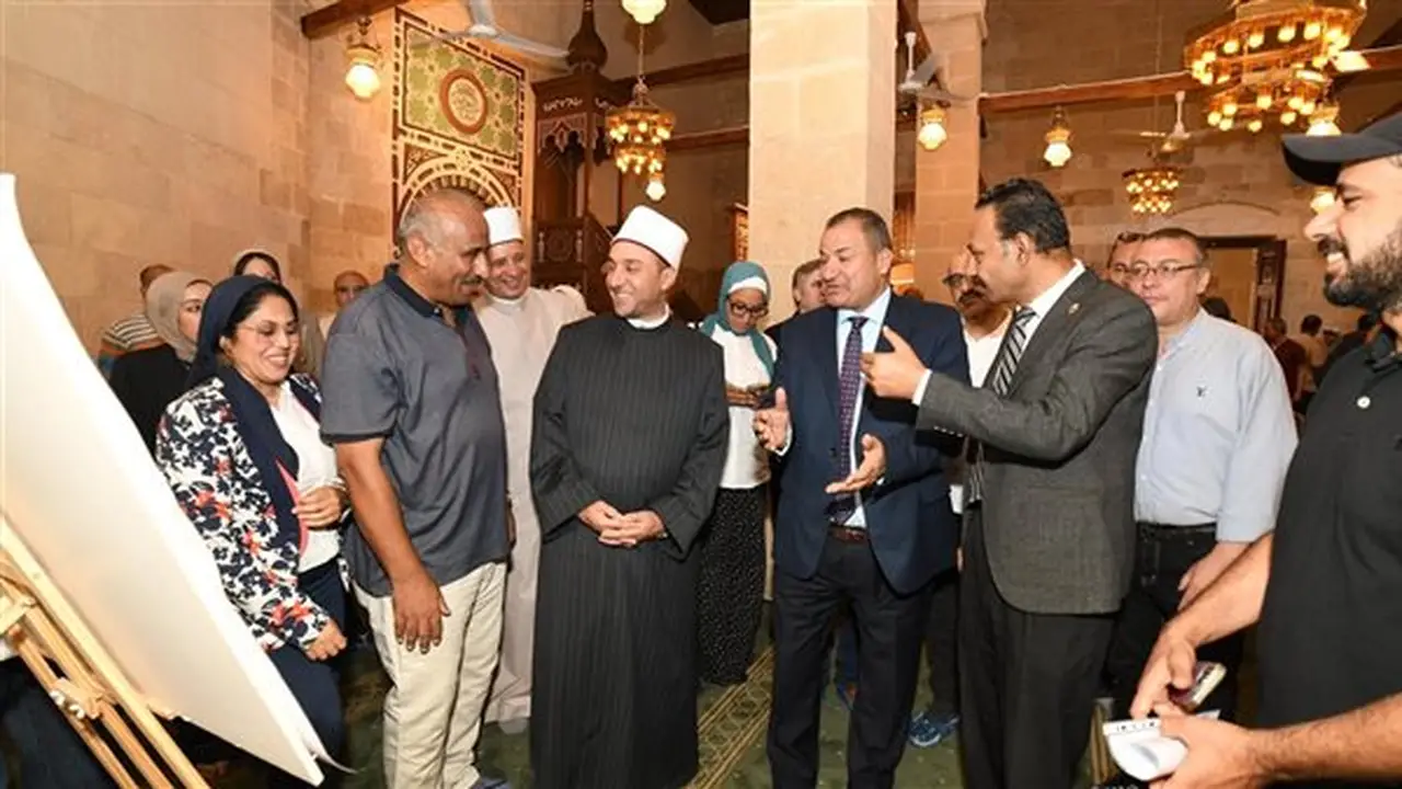 افتتاح مشروع ترميم مسجد محمد بك الصغير بحضور قيادات الآثار والأوقاف