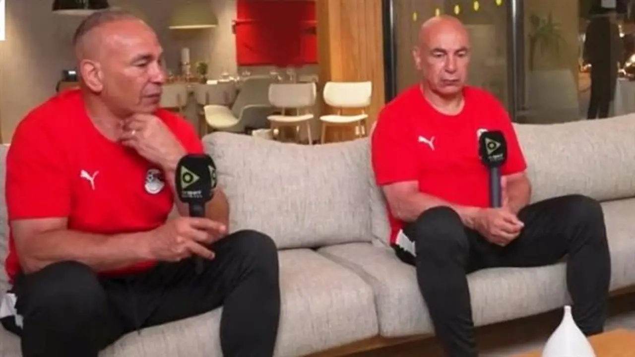 رد فعل حسام حسن على إشارته المثيرة للجدل ضد حكم مباراة مصر والأرجنتين
