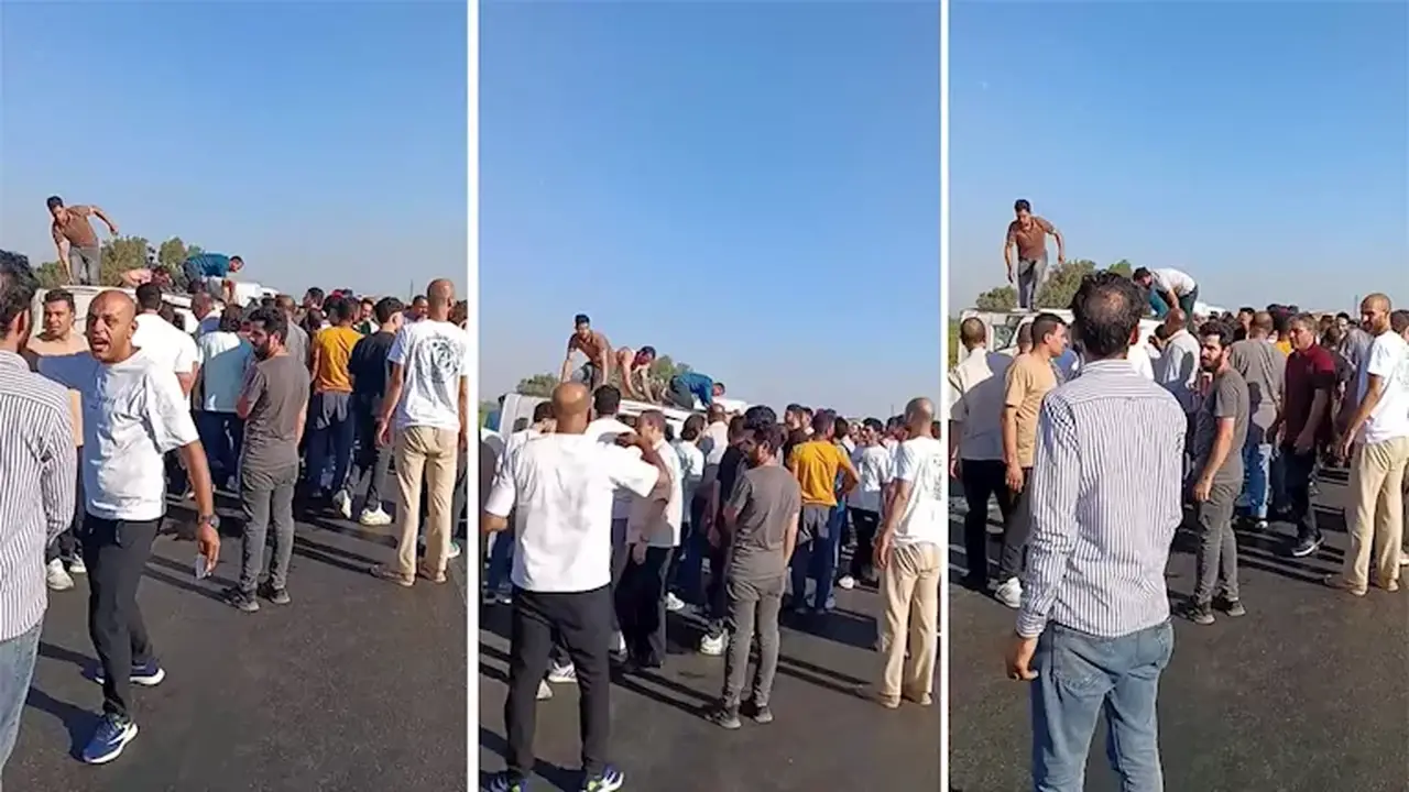 إصابة 11 شخصًا في انقلاب ميني باص على طريق شبرا – بنها الحر
