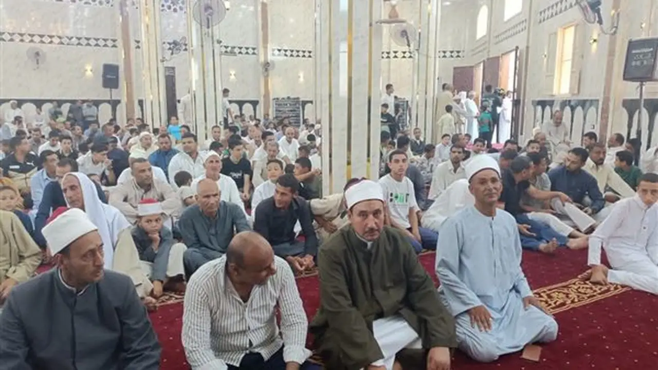 افتتاح مسجد الفقي في قرية الكوم الأخضر بحوش عيسى