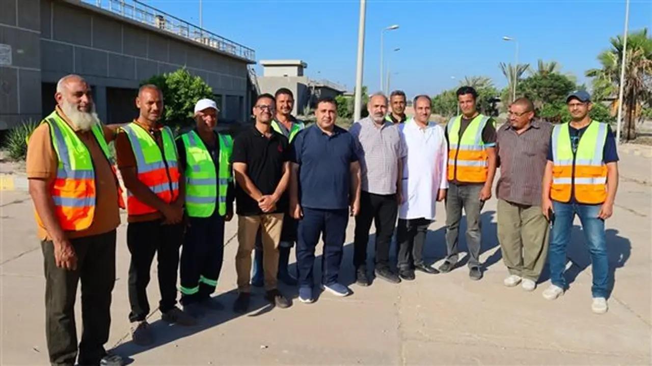 التراس يتفقد محطة معالجة صرف صحي الخيري في دمنهور