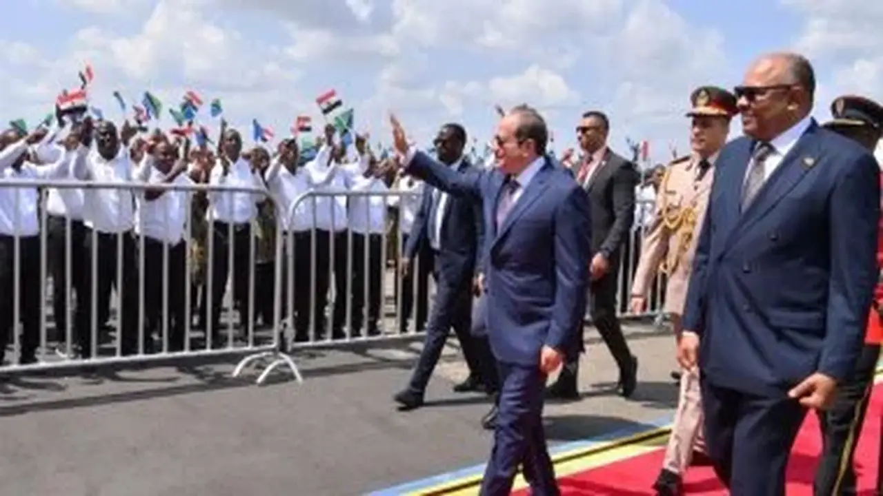 الرئيس السيسي يلتقي بالرئيسة التنزانية في دار السلام