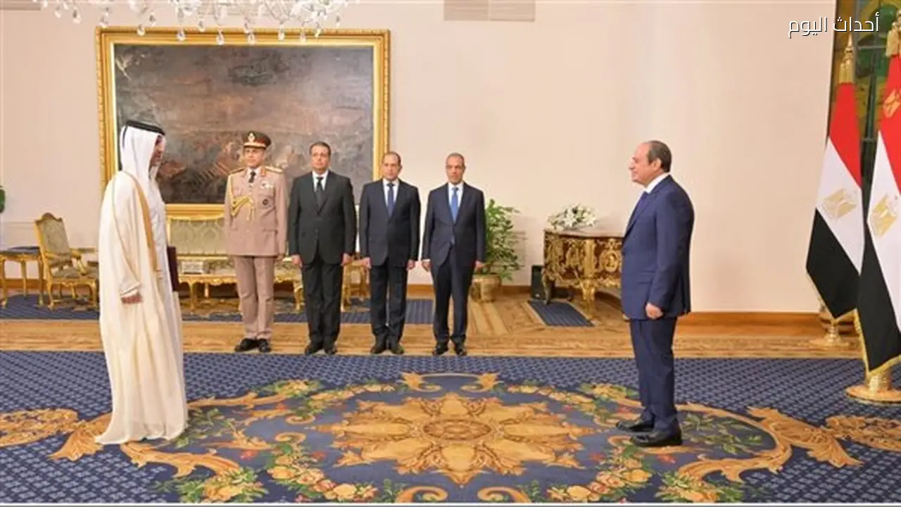 الرئيس السيسي يستقبل أوراق اعتماد سفير قطر الجديد ويؤكد عمق العلاقات الثنائية