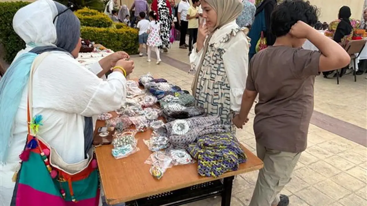 معرض المنتجات الحرفية والتراثية في مكتبة مصر العامة بدمنهور برعاية الشباب والرياضة بالبحيرة