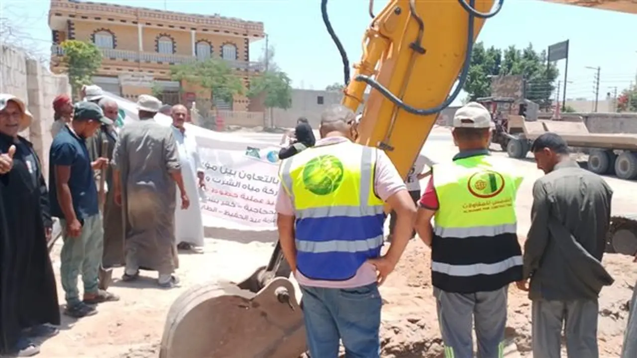 الشرقية: مشروع خط مياه جديد لخدمة قريتي العبلة وكفر الحجاجية بفاقوس