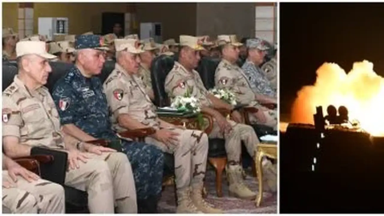 الفريق أشرف سالم زاهر يشهد المرحلة النهائية من الرماية الصاروخية الليلية لقوات الدفاع الجوي