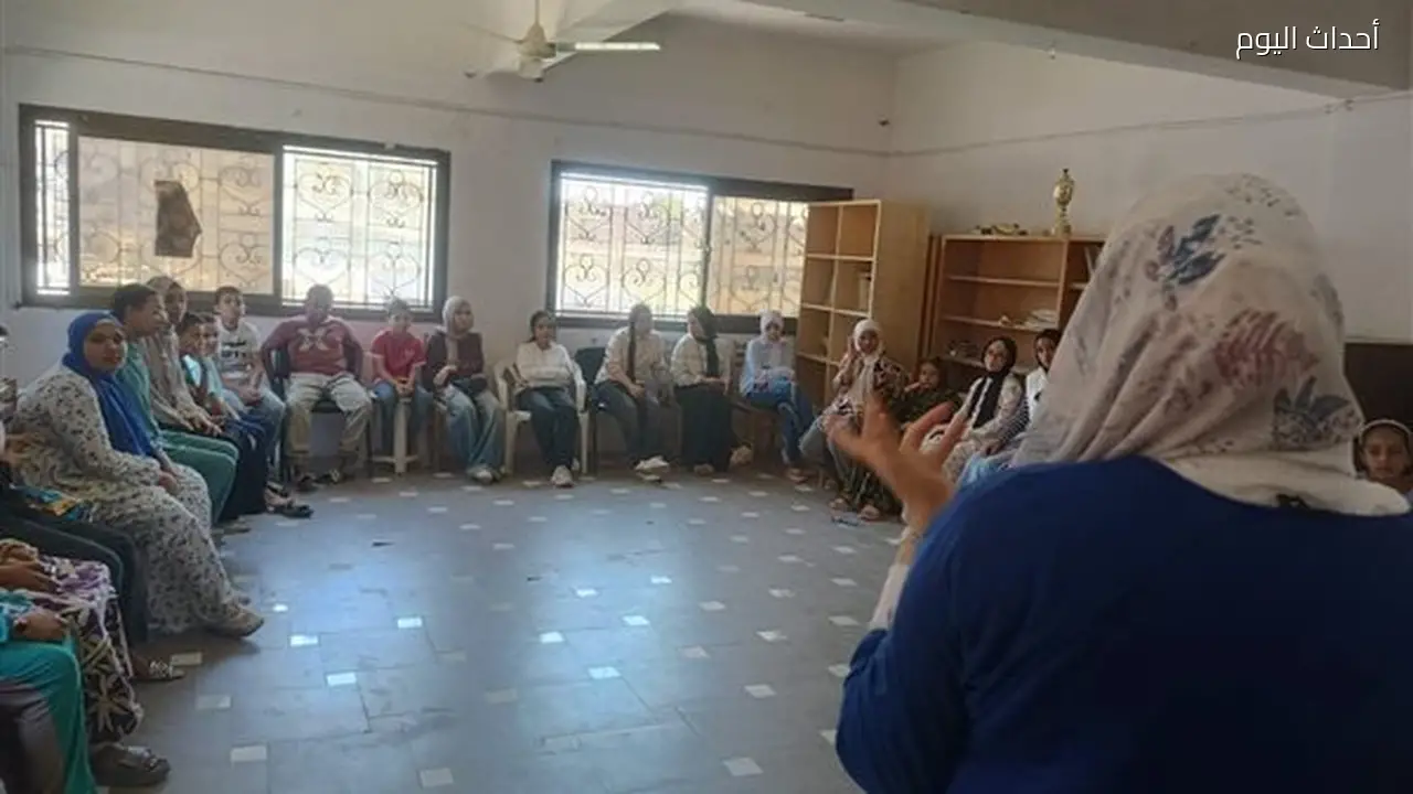 اللقاء العاشر من برنامج “درع يحمي ونصون” في مركز شباب قحافة بالفيوم
