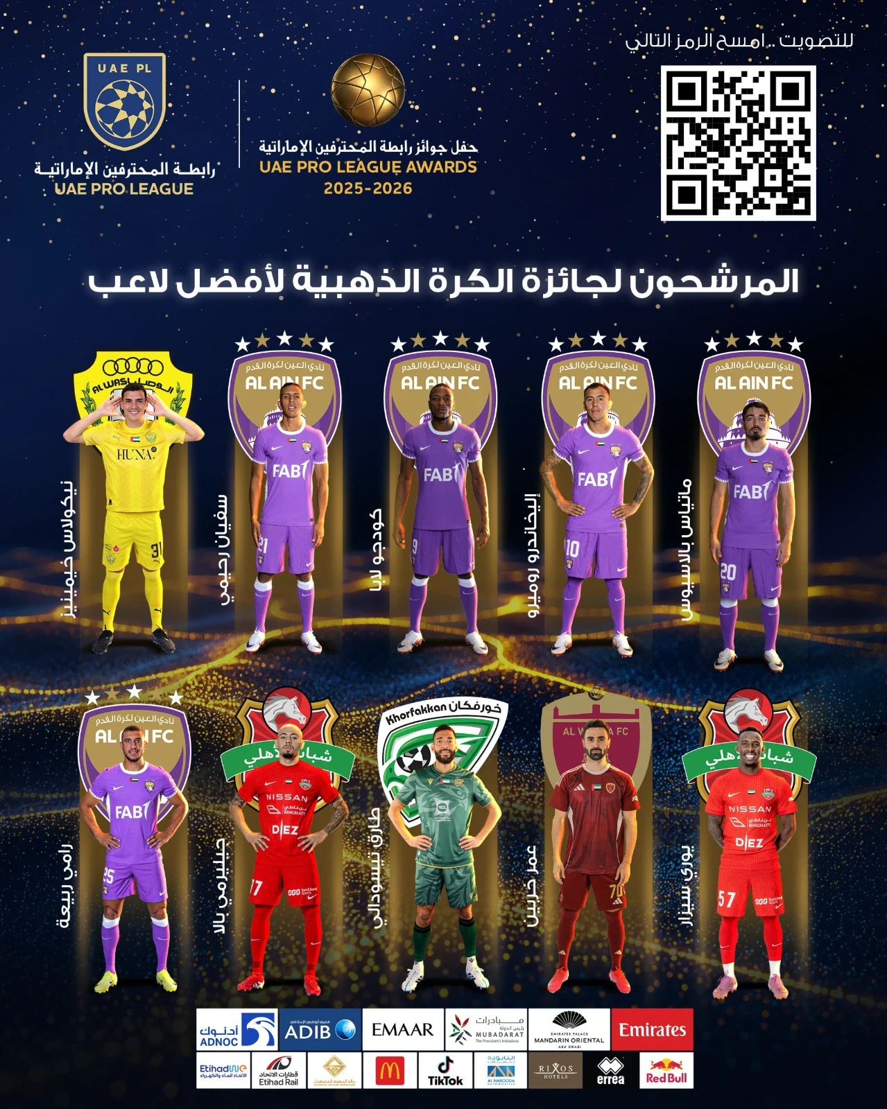 المرشحون لجوائز الدوري الإماراتي المرشحون لجوائز الدوري الإماراتي