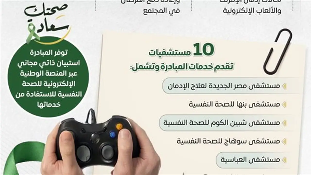 استعراض ملامح مبادرة علاج إدمان الألعاب الإلكترونية من قبل الوزراء