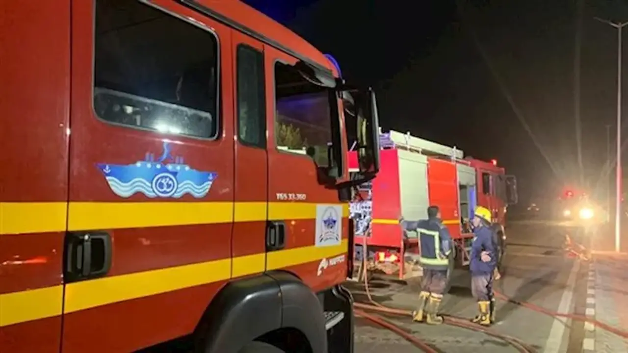 انتداب المعمل الجنائي لفحص آثار حريق في مستشفى الزاوية العام