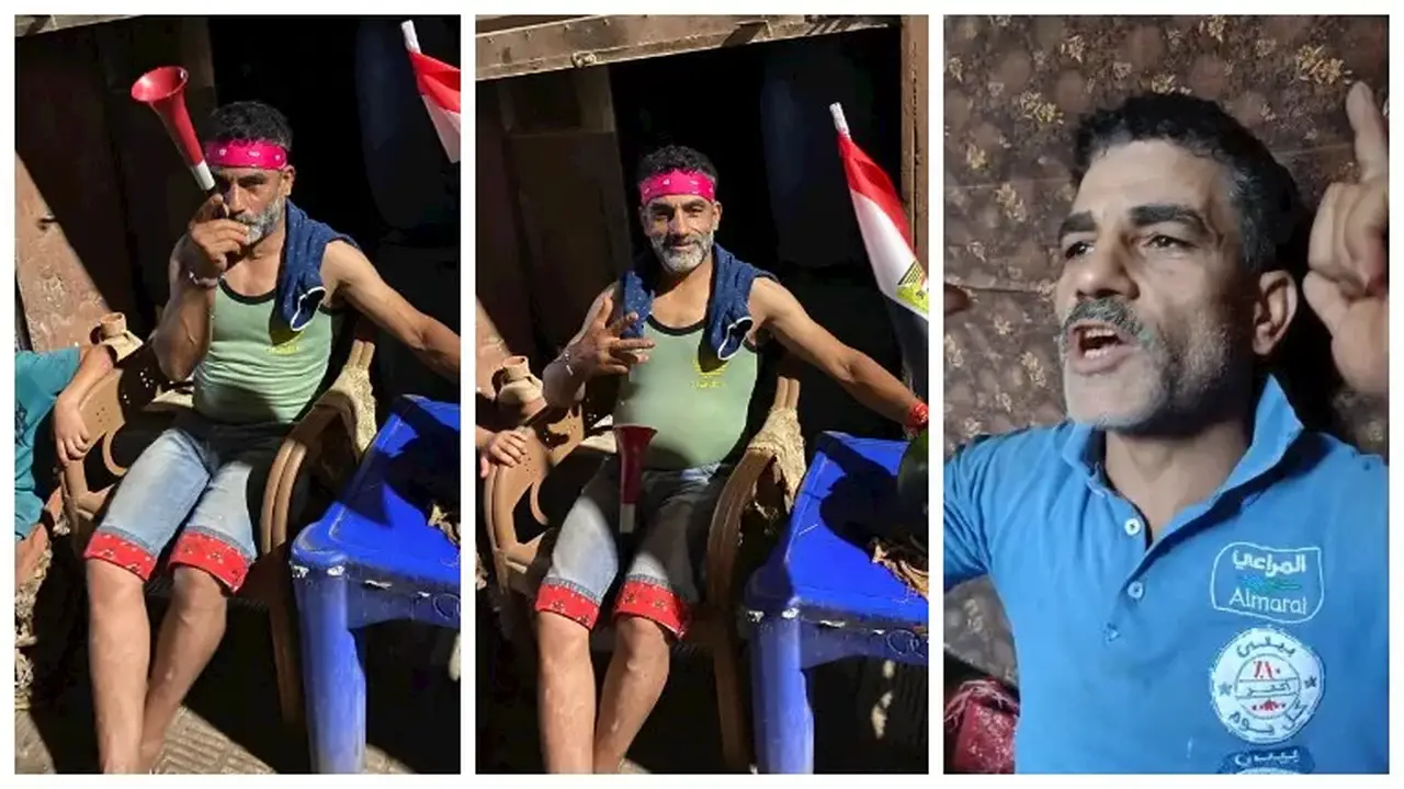 بائع بطيخ في المنوفية يحتفل بانتصارات منتخب مصر ويُوزع بضاعته حبًا في مصطفى زيكو – صور