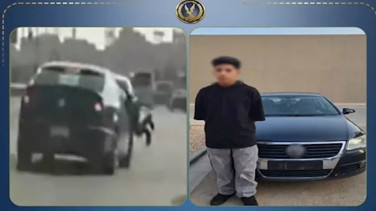 ضبط طالب حاول الهروب من كمين مروري وأسقط فرد شرطة بعد تداول فيديو الحادث