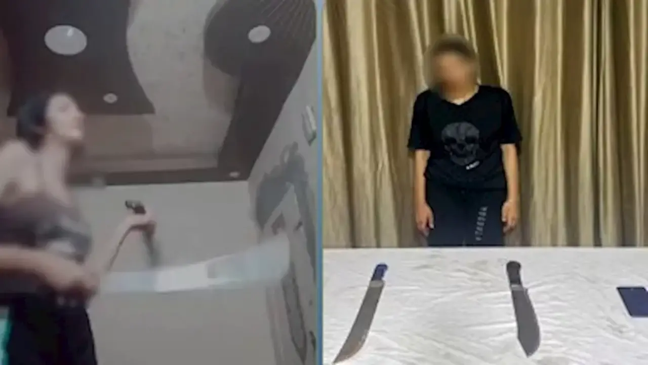 الداخلية تتخذ إجراءات ضد فتاة رقصت بأسلحة بيضاء في البحيرة