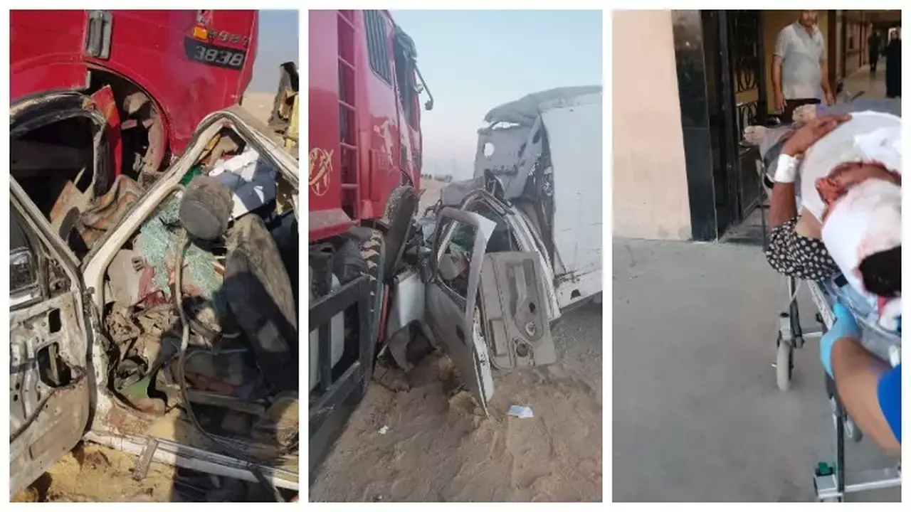 إصابة سائق بمشروع المخابز في الشرقية جراء حادث دهس بتريلا – صور